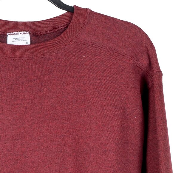 Wilson VTG Sweatshirt M Mens Crewneck Red Cotton Blend Classic Long Speckled - Picture 2 of 5